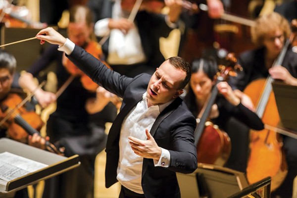 Yannick Nézet-Séguin conducts the Philadelphia Orchestra at Kimmel Center, 10/04/13. Photo by Chris Lee