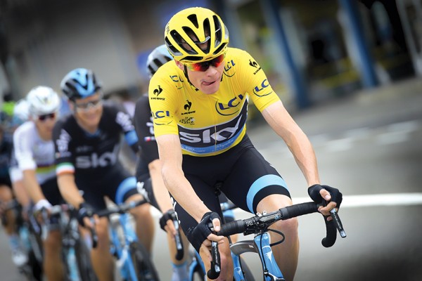 July 7, 2015 - Cambrai, FRANCE - 20150707 - CAMBRAI, FRANCE: British Chris Froome of Team Sky pictured in action during stage 4 of the 102nd edition of the Tour de France cycling race, 223,5km from Seraing, Belgium, to Cambrai, France, Tuesday 07 July 2015. This year's Tour de France is taking place from 4 to 26 July. BELGA PHOTO YORICK JANSENS (Credit Image: ? Yorick Jansens/Belga/ZUMAPRESS.com)