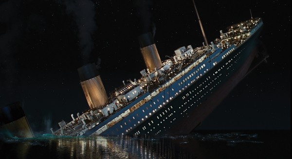 In this film image released by Paramount Pictures, a scene is shown from 3-D version of James Cameronís romantic epic "Titanic." (AP Photo/Paramount Pictures)